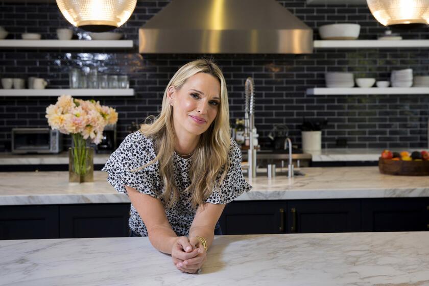 The actress and model says her 400-square-foot kitchen is a bit like her family: "It can get messy but be clean in two seconds."
