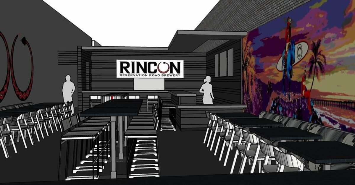 A rendering of 3R Brewery's tasting room in Ocean Beach, which opened earlier this month.