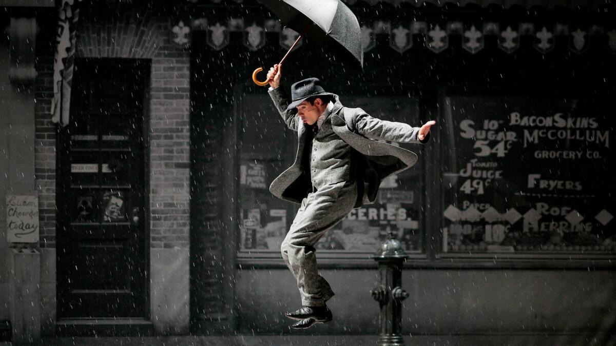 "Singin' in the Rain" plays at the Chatelet Theater in Paris in a 2015 production.