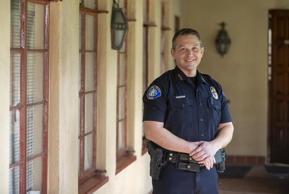 Laguna Beach Police Chief Robert Thompson succeeded Laura Farinella in that position in January.