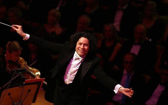 Here it is, a year later already. Gustavo Dudamel is one season into his position as music director of the Los Angeles Philharmonic, so Thursday night, as the season began, he lifted the baton on his second opening gala. His program at Walt Disney Concert Hall embraced Peruvian, Venezuelan and Mexican composers, as well as music by Rossini, a specialty of the concert's soloist, Peruvian tenor Juan Diego Florez.