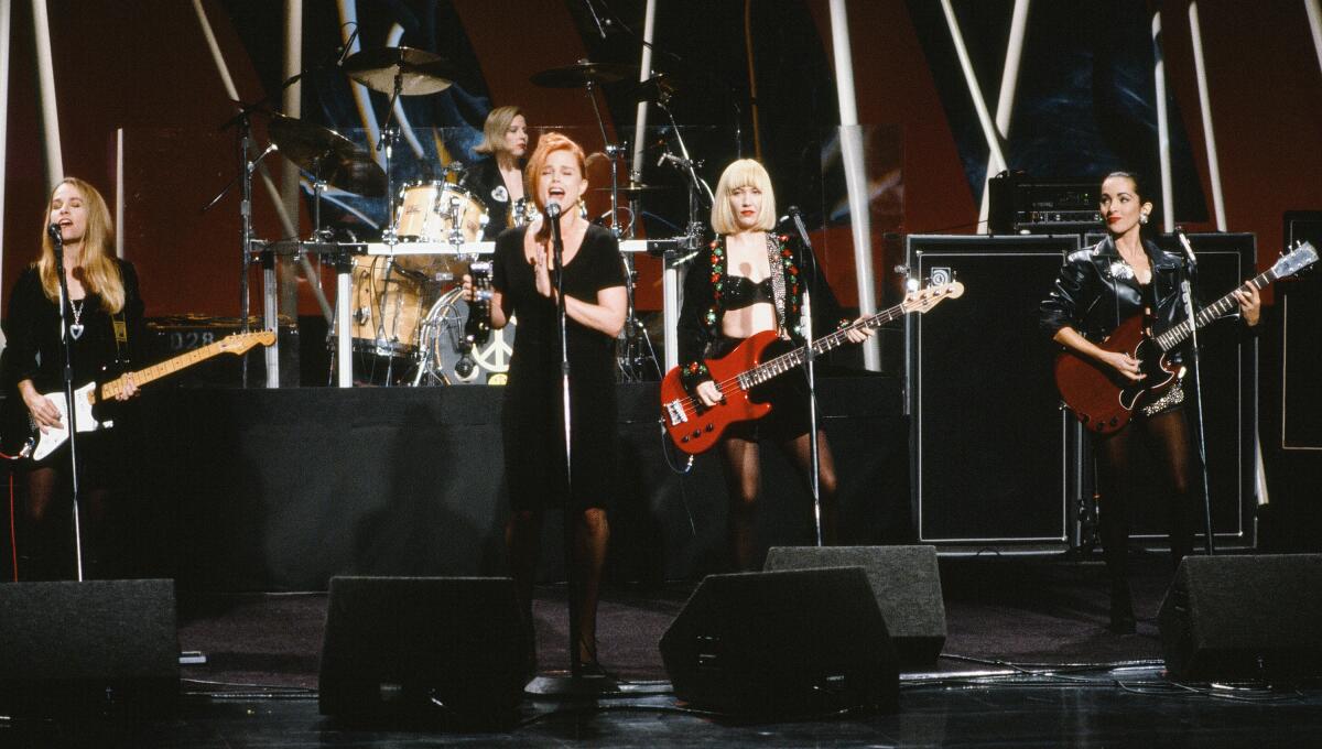 The Go-Go's perform in 1990.