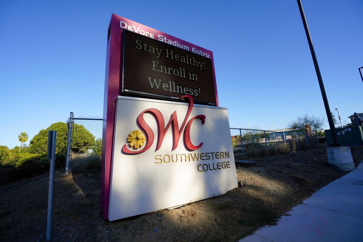 Southwestern College's Chula Vista campus.