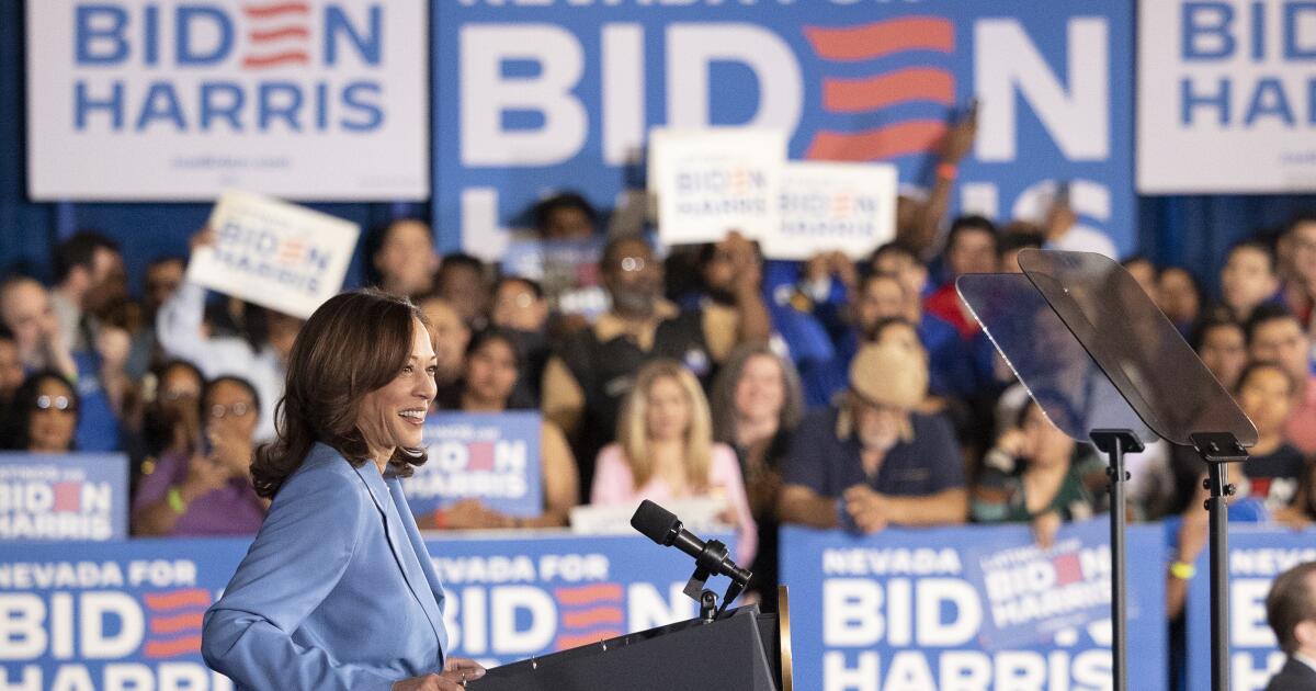 Harris rallies in Las Vegas for Biden. Many Democrats agree, but some want her to face Trump Harris rallies in Las Vegas for Biden. Many Democrats agree, but some want her to face Trump