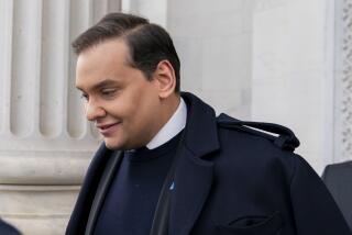 FILE - Rep. George Santos, R-N.Y., leaves the Capitol after being expelled from the House of Representatives, Friday, Dec. 1, 2023, in Washington. (AP Photo/Stephanie Scarbrough)