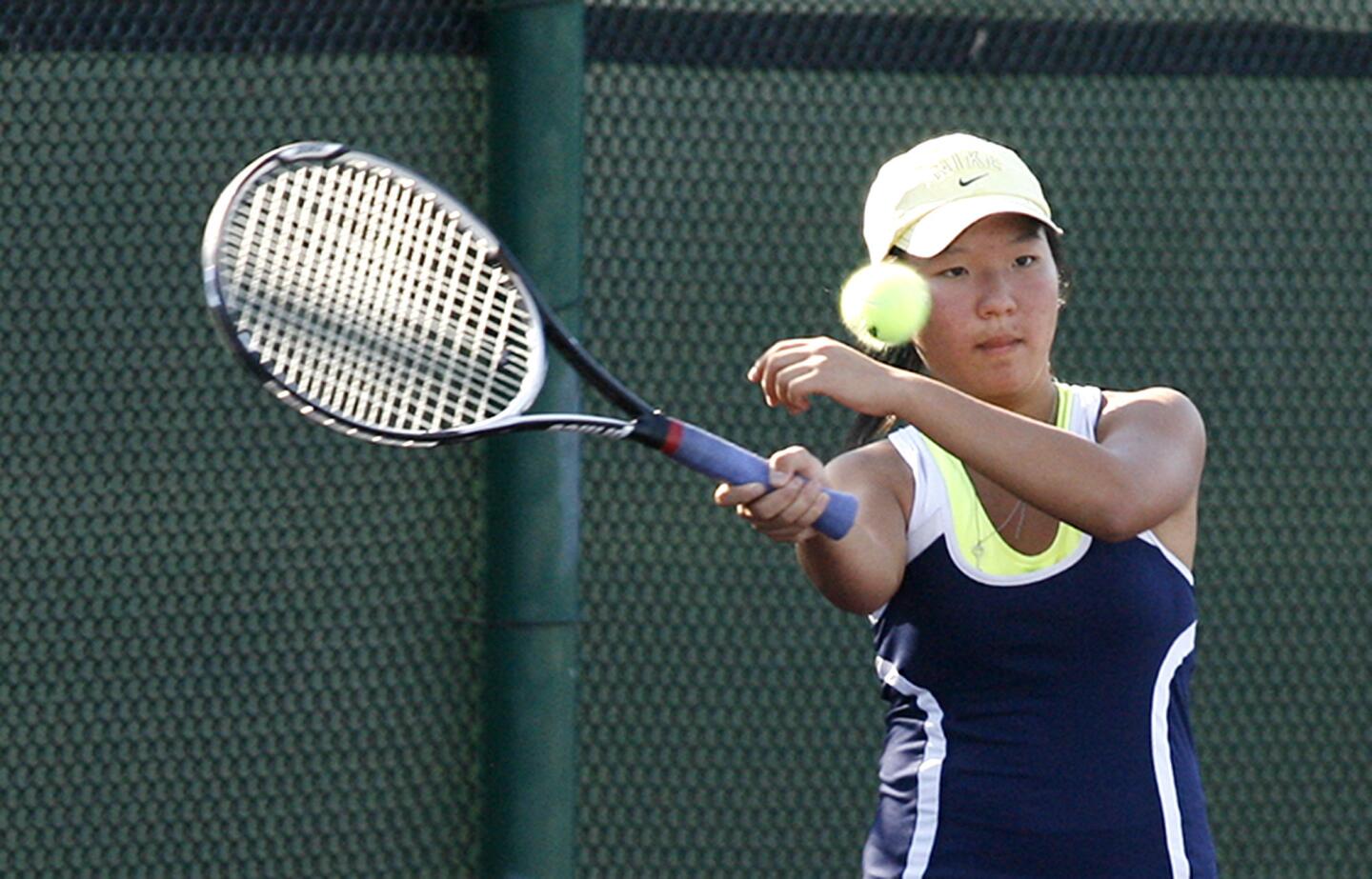 Photo Gallery: Crescenta Valley v. Burbank Pacific League girls tennis