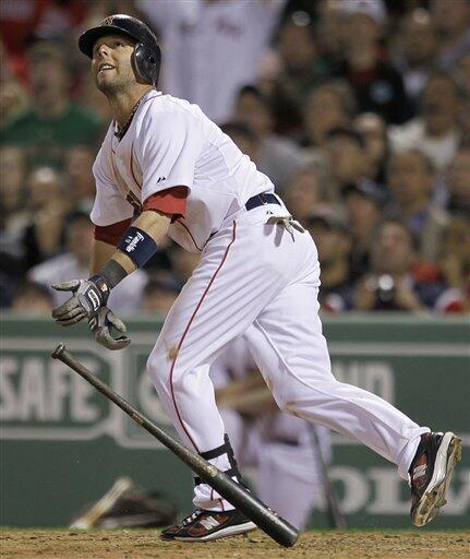 Photo: Boston Red Sox Kevin Youkilis hits a 2-run homer at Yankee