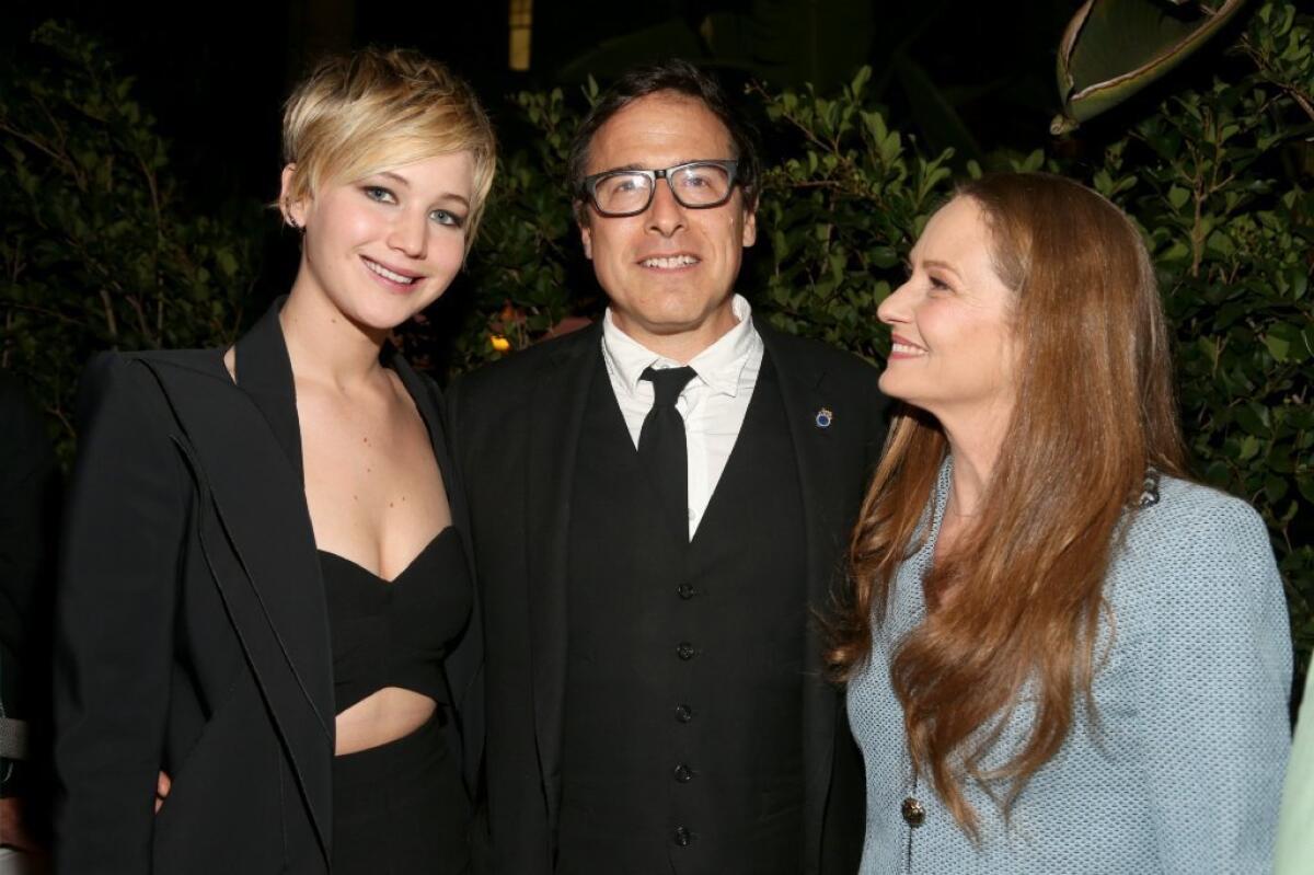 Jennifer Lawrence and Melissa Leo join David O. Russell at a Hollywood Roosevelt Hotel party before the AFI Fest tribute to the director.