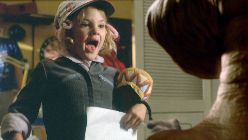 Drew Barrymore in "E.T. the Extra-Terrestrial" on Starz.