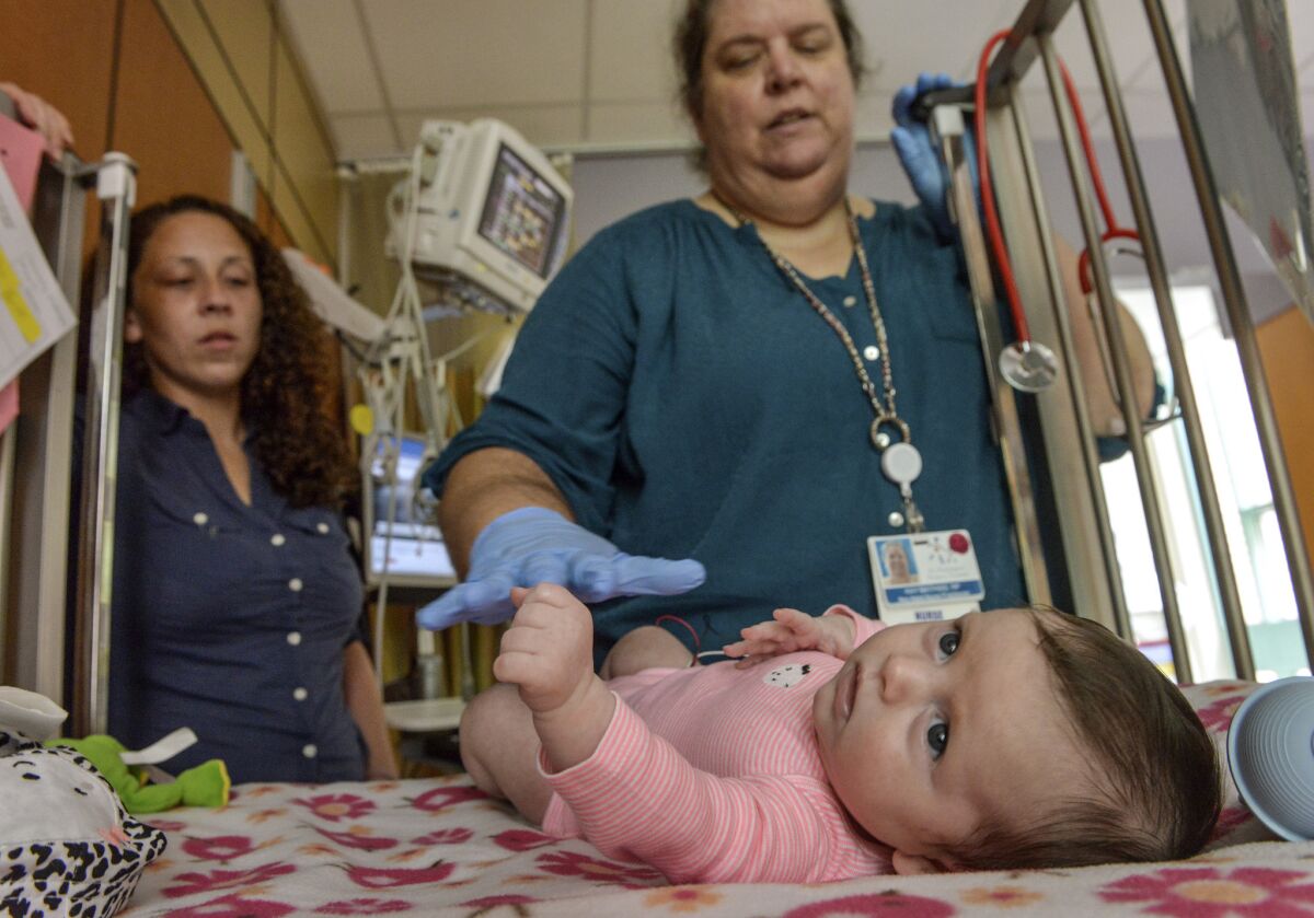 Mount Washington Pediatric Hospital in North Baltimore has a department that specializes in weaning newborns off of heroin and methadone.