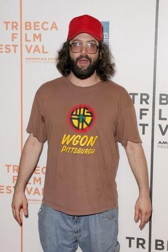 Actor Judah Friedlander, at the premiere of "Beware the Gonzo," portrays Cafeteria Guy in the film.