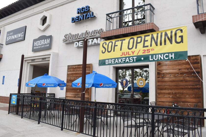 Hoorah Breakfast Cafe & Bar has opened at 16453 Bernardo Center Drive in Rancho Bernardo.