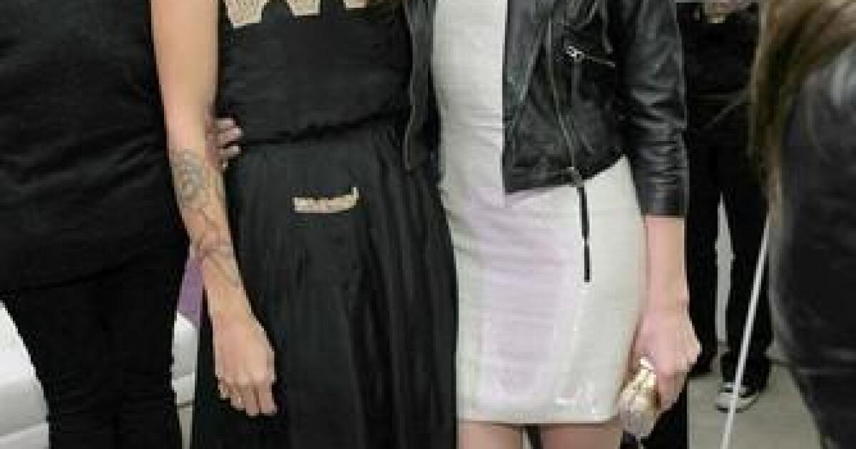 Artist Tasya van Ree, left, is pictured with her then-girlfriend actress Amber Heard