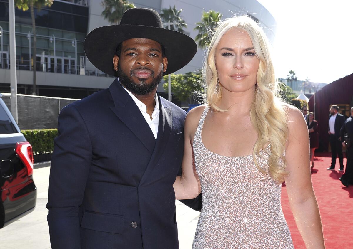 P.K. Subban and Lindsey Vonn