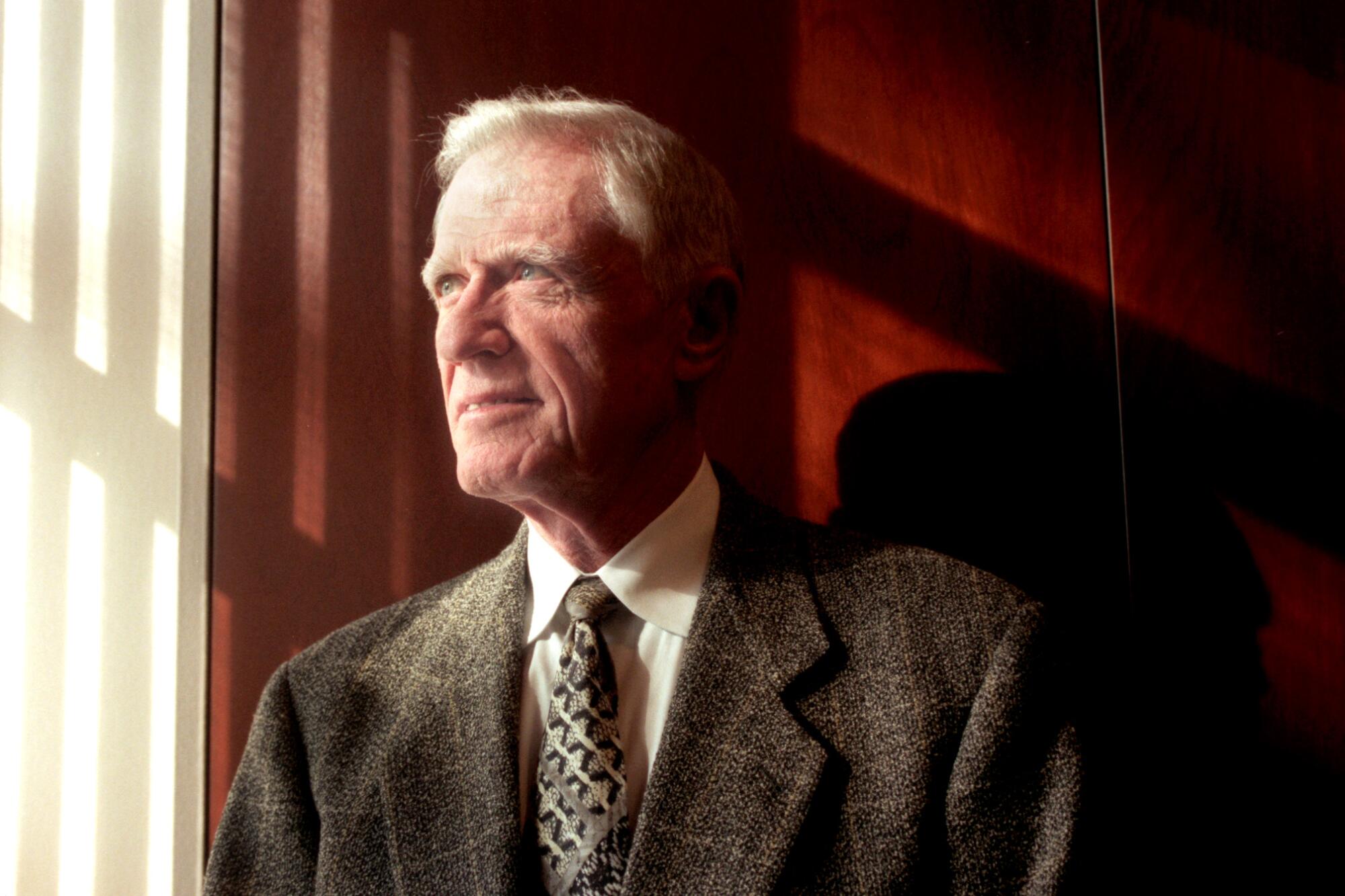 Charles E. Young after he announced he would step down as chancellor of UCLA in 1997.