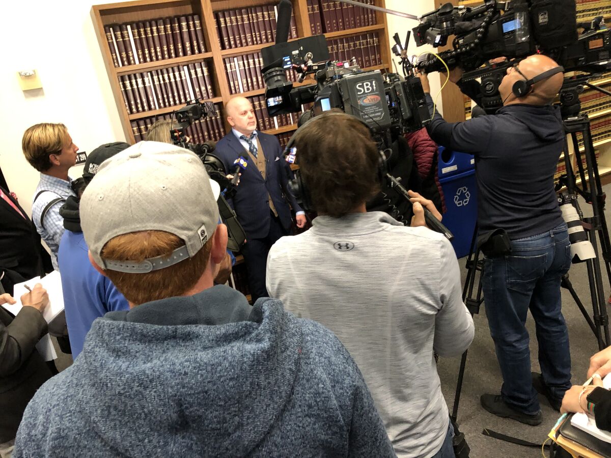 Defense attorney Philip Kent Cohen talks Tuesday about how the sexual assault case affected his clients, Grant Robicheaux and Cerissa Riley. "The mere filing of this case has destroyed irreparably two lives,” Cohen said.
