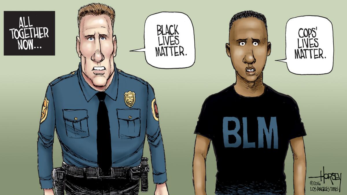 Life matters to both police officers and black citizens.
