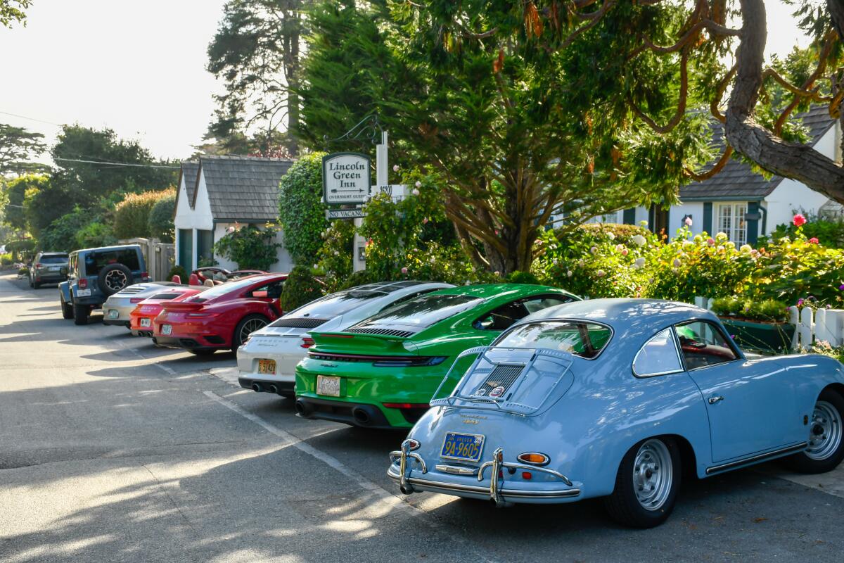 Lincoln Green Inn (and the guests' Porsches), Carmel.