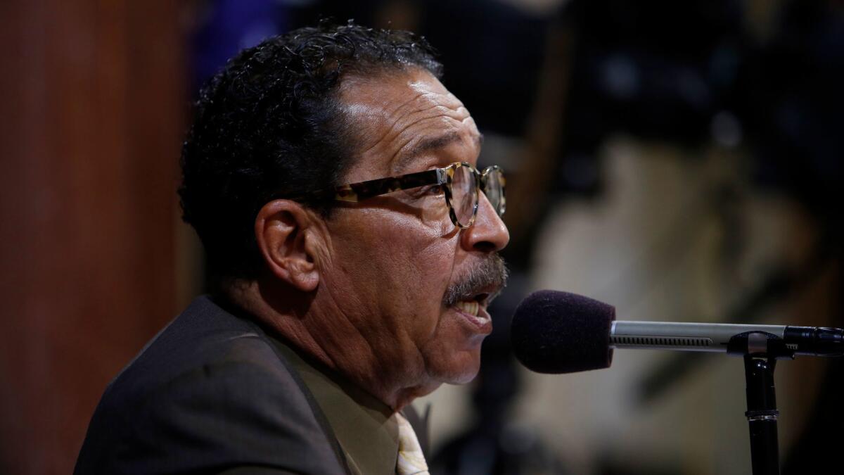 Los Angeles City Council President Herb Wesson, pictured in 2015, helped shepherd Charter Amendment C onto Tuesday's ballot. The measure was the subject of a lively debate at City Hall this week.