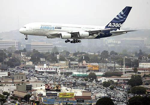 Airbus A380 at LAX