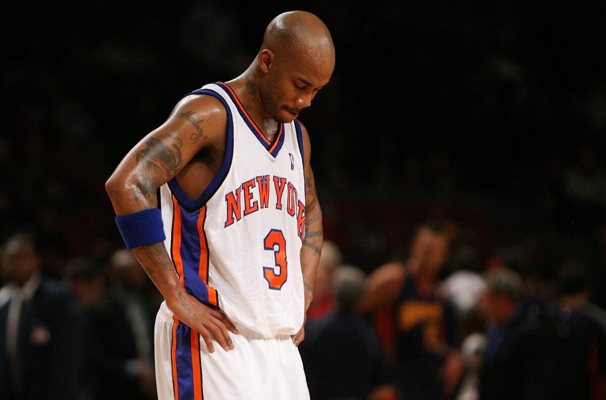 Stephon Marbury in November 2007 when he played for the New York Knicks.