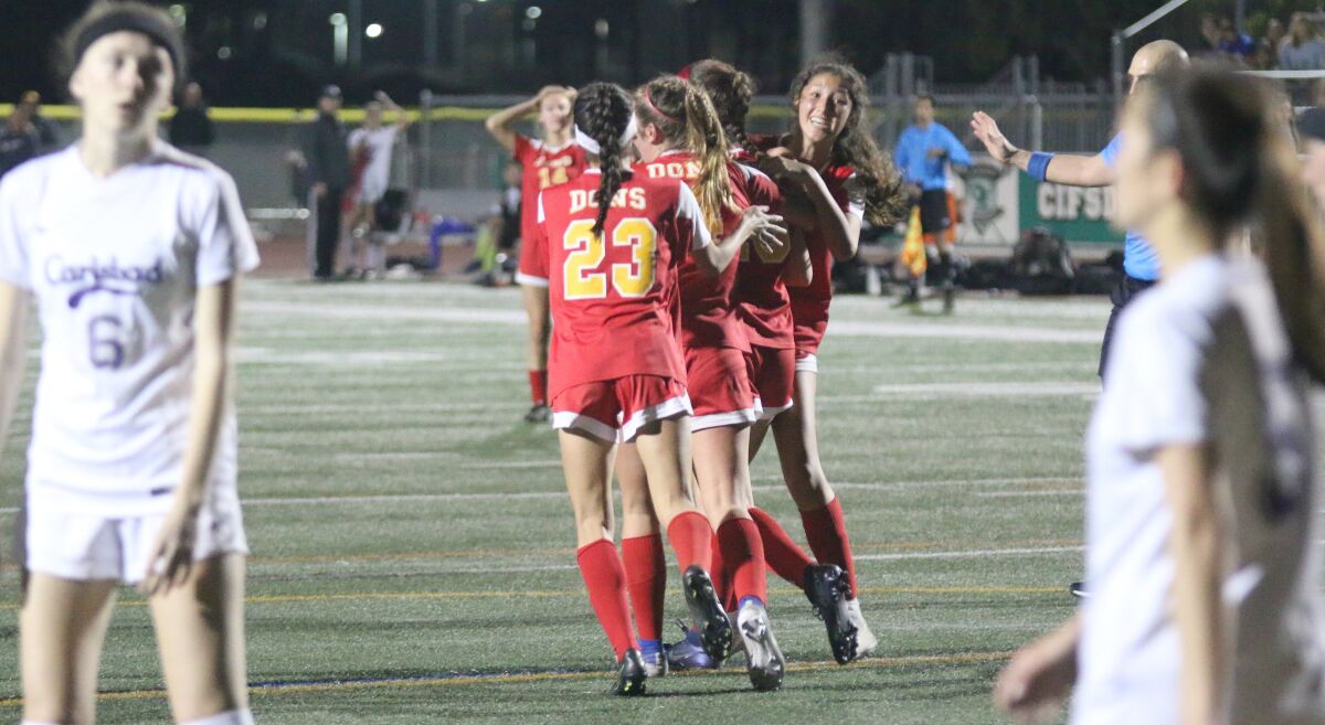 Cathedral rejoiced after Covington's second goal.