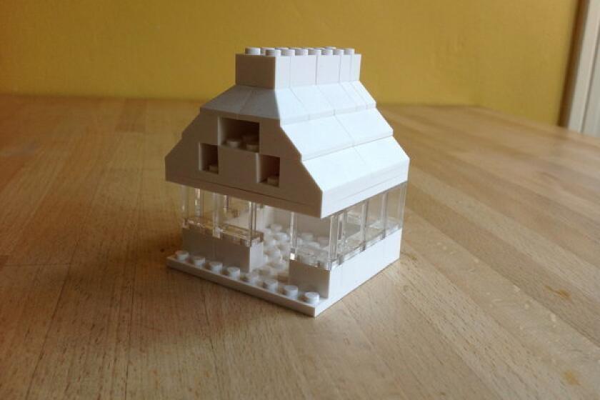 Even a pitched-roof design from the Lego Architecture Studio looks a bit modern.