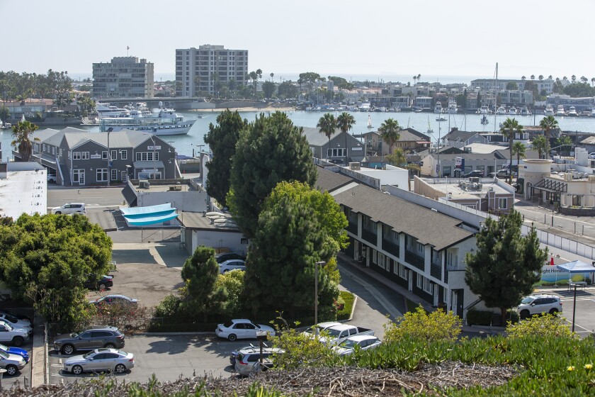 A view from John Wayne Park in Newport Beach.