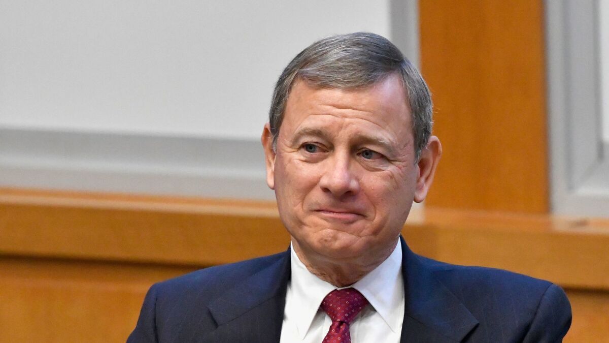 Chief Justice John G. Roberts Jr., shown earlier this month, said in court on Wednesday: “Our laws punish people for what they do, not for who they are."