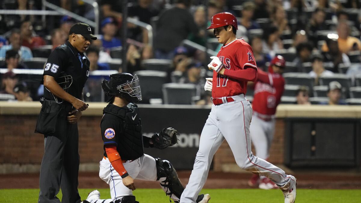 Ohtani helps send Mets into last place as Angels win 3-1 - ABC News