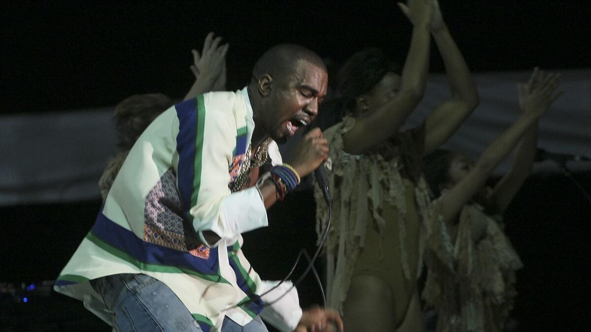 Kanye West at Coachella.