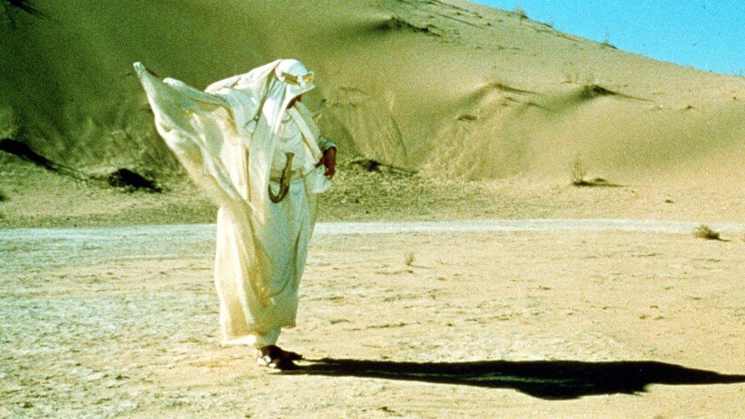 Peter O'Toole in the 1962 film "Lawrence of Arabia."