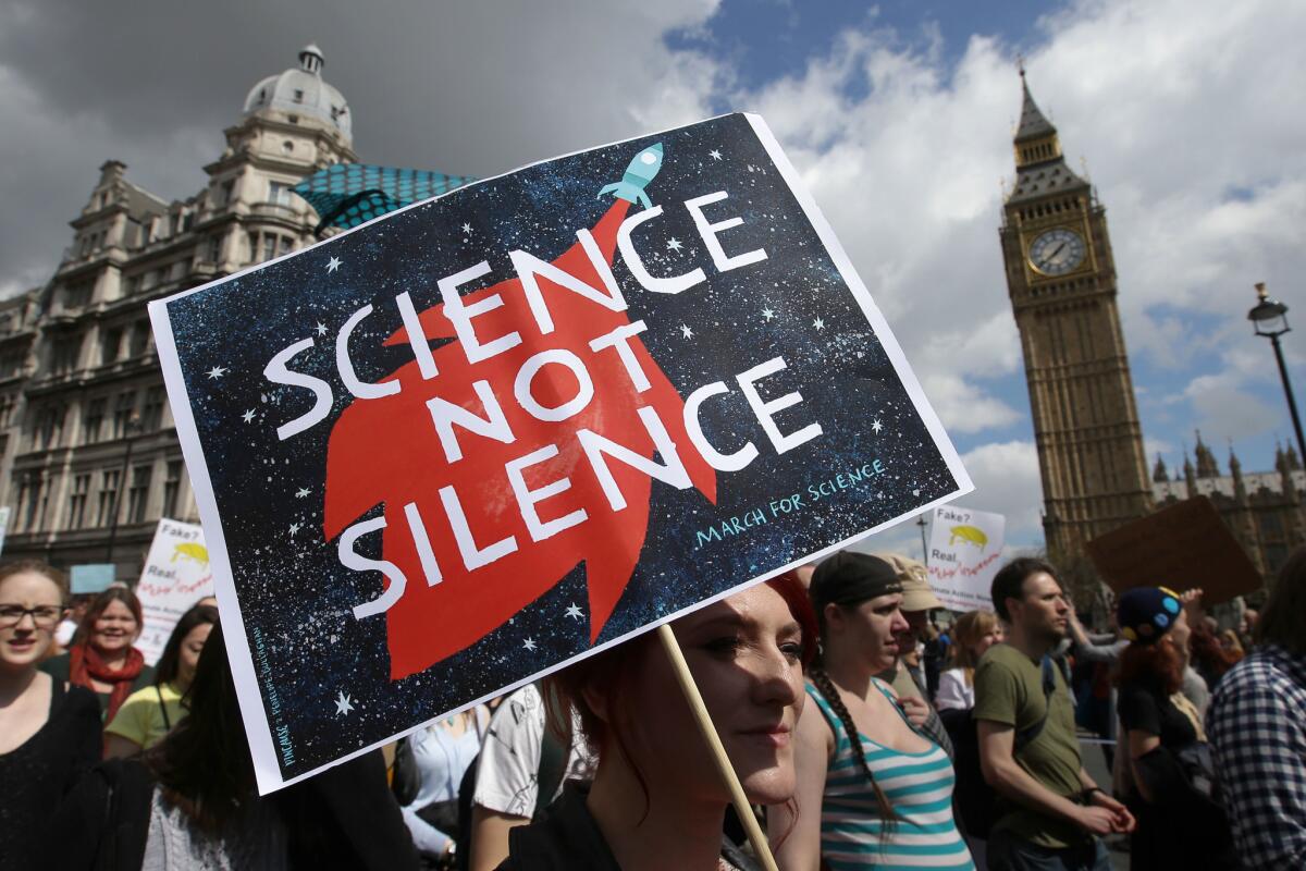 La Marcha por la Ciencia en Londres.