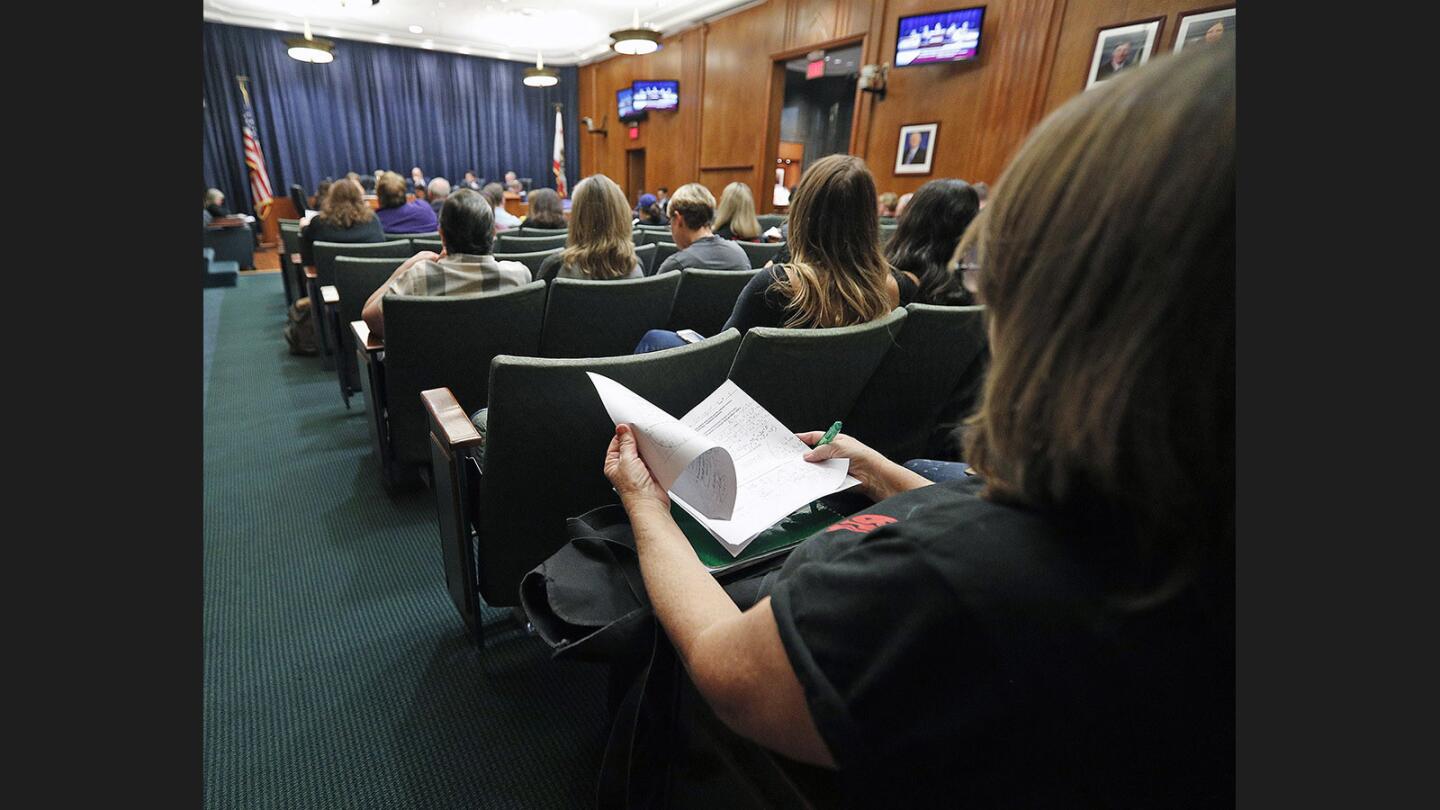 Photo Gallery: Burbank Teachers Association confronts Burbank school officials for better wages and smaller class sizes