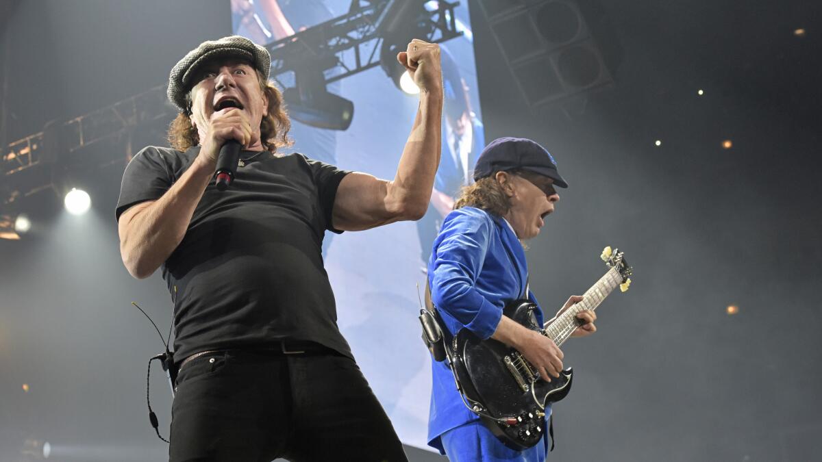 AC/DC's Brian Johnson shares emotional punch of hearing loss - Los Angeles  Times