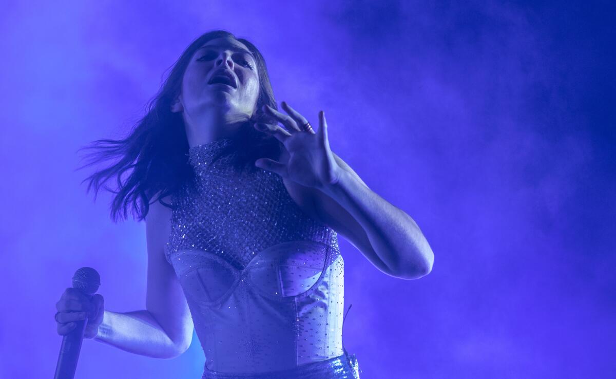 Lorde performs at the 2017 festival.