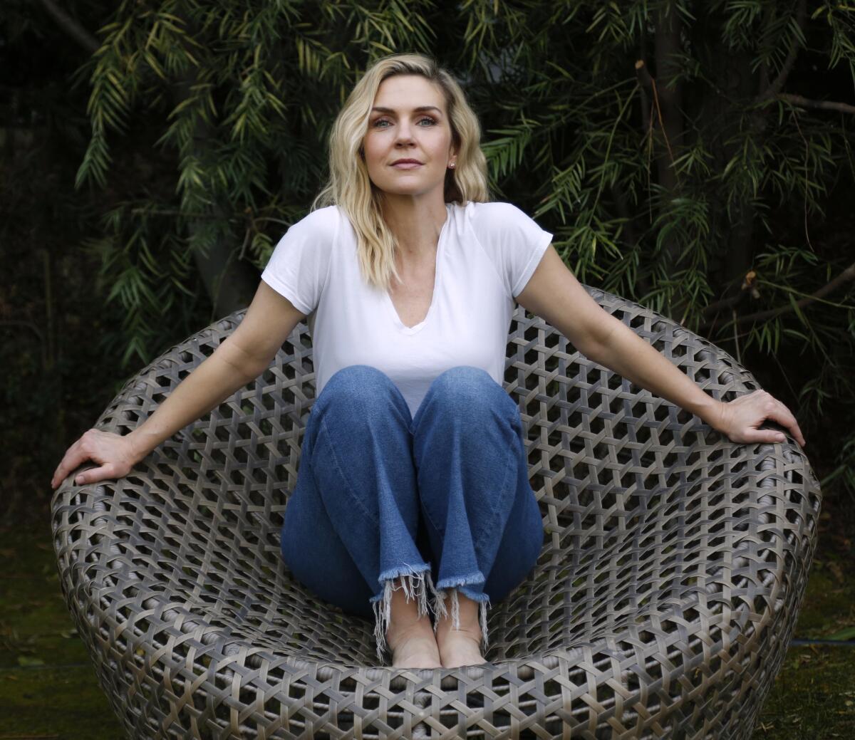 Rhea Seehorn of AMC's “Better Call Saul,” pictured at her home in Los Angeles. 