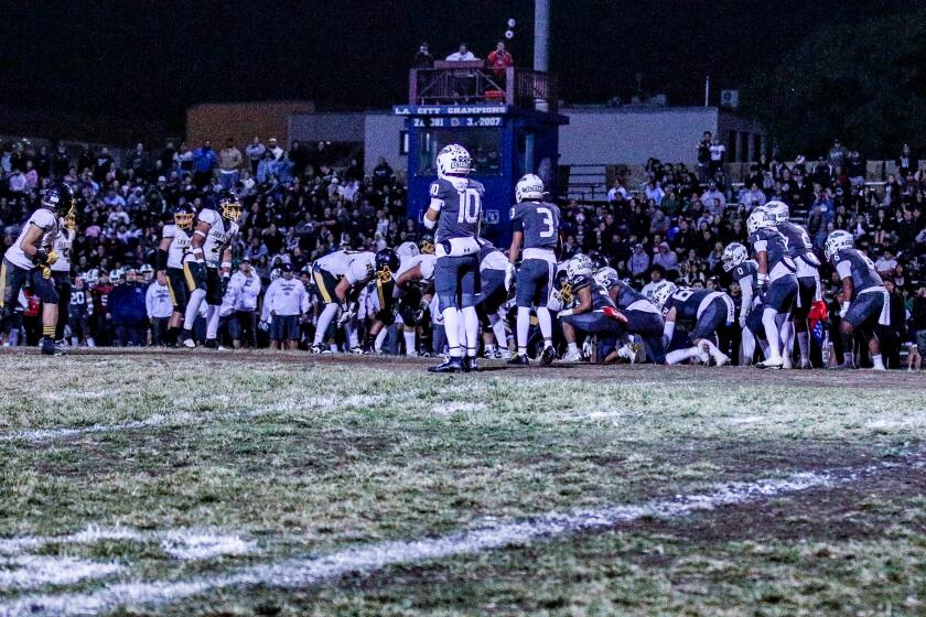 It could be a muddy field at Garfield for City Open Division semifinal on Friday against Gardena.