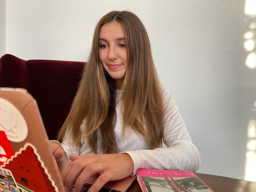 Helping the Hungry Virtually founder Ashley Cohen, 16, of La Jolla.