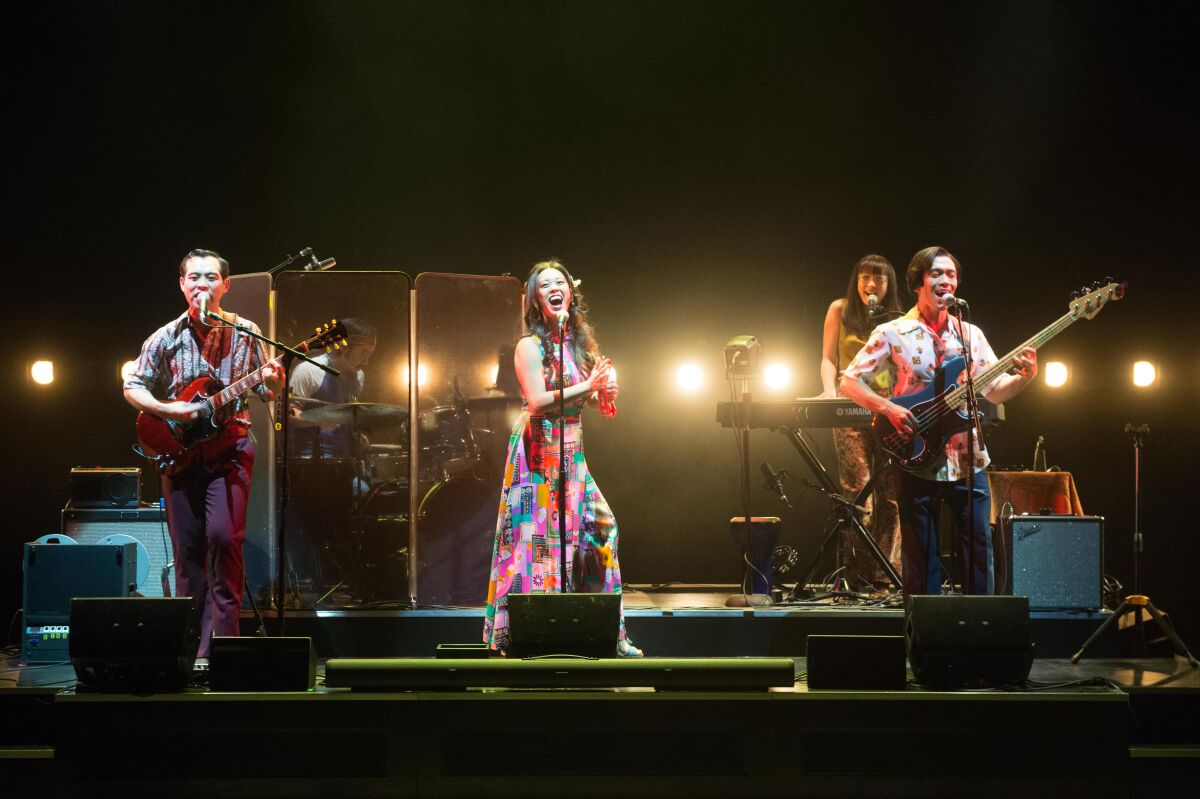 The cast of "Cambodian Rock Band," which had its San Diego premiere in 2019 at the La Jolla Playhouse.
