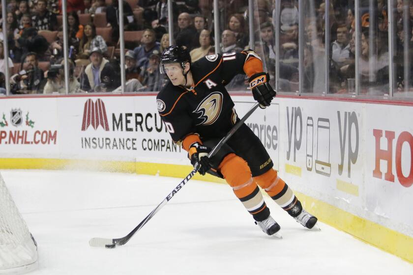 Ducks forward Corey Perry has missed 13 total games this season because of the Mumps and a knee injury.