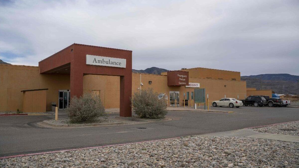 The Gerald Champion Regional Medical Center in Alamogordo, N.M., where Customs and Border Protection reported the death of an 8-year-old migrant from Guatemala on Dec. 24.