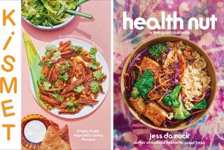 "Kismet: Bright, Fresh, Vegetable-Loving Recipes" by Sara Kramer and Sarah Hymanson, left. "Health Nut: A Feel-Good Cookbook" by Jess Damuck (Abrams), right.