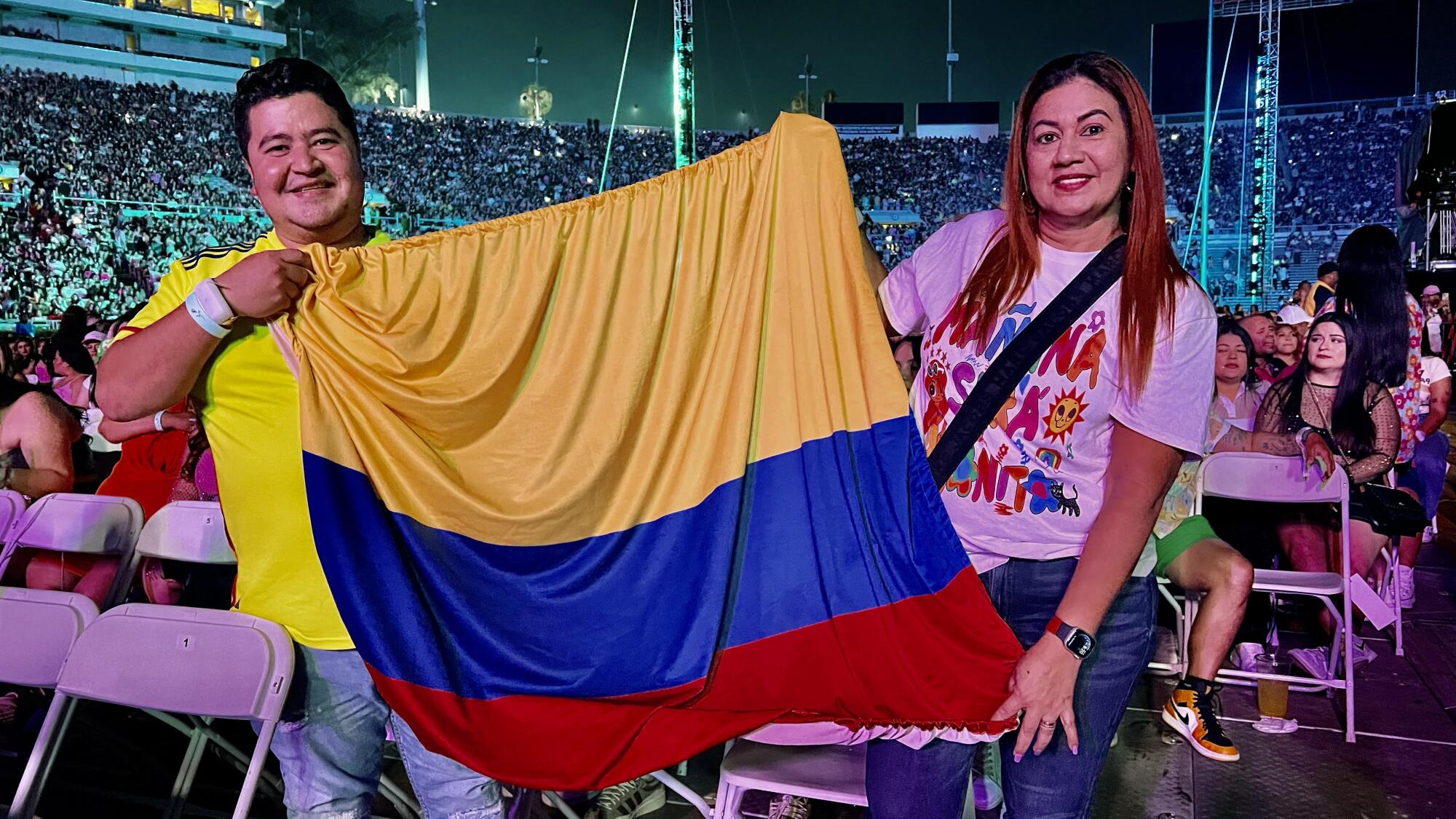 El colombiano Anderson Rozo y sus amiga Zuley Parra viajaron 