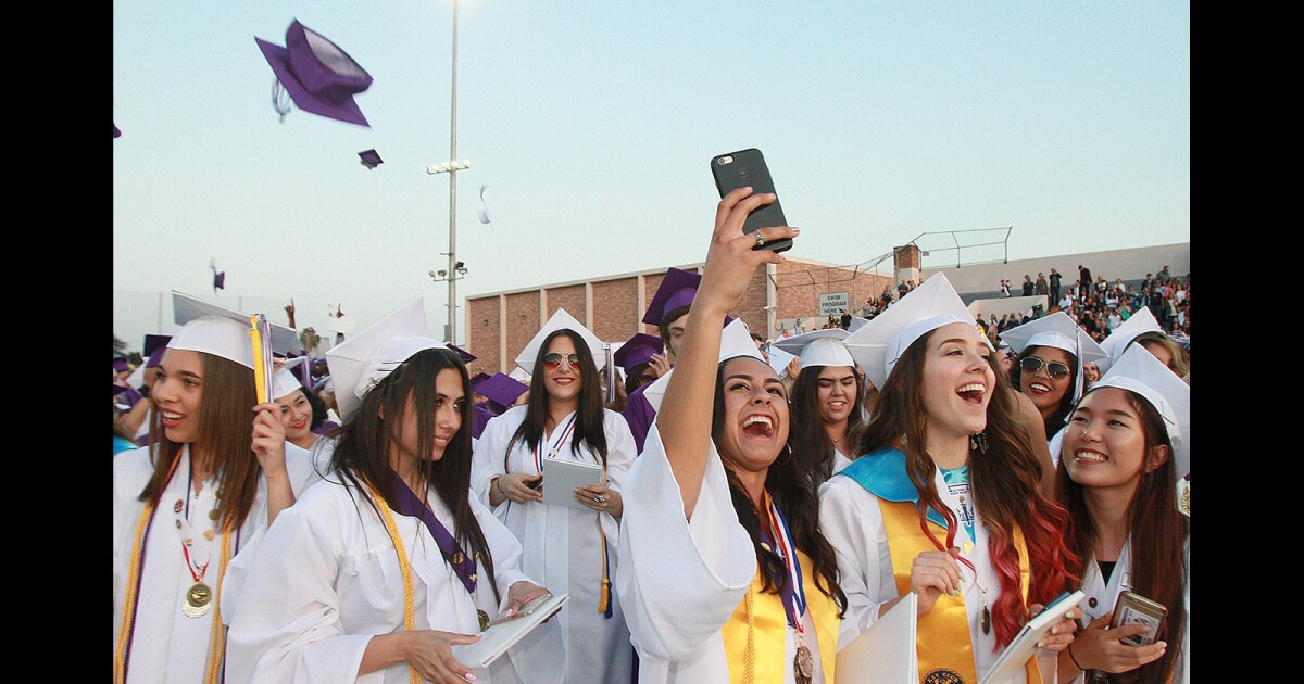Photo Gallery Hoover High School graduation Los Angeles Times
