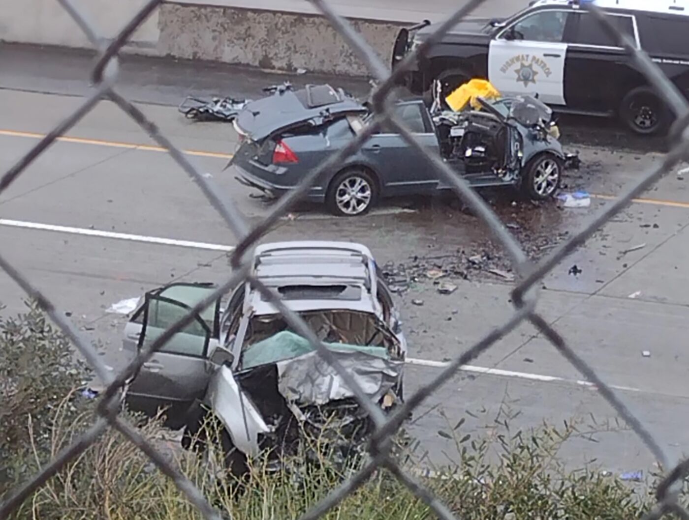 Wrong-way driver in Fontana hits SUV, killing three and injuring three others