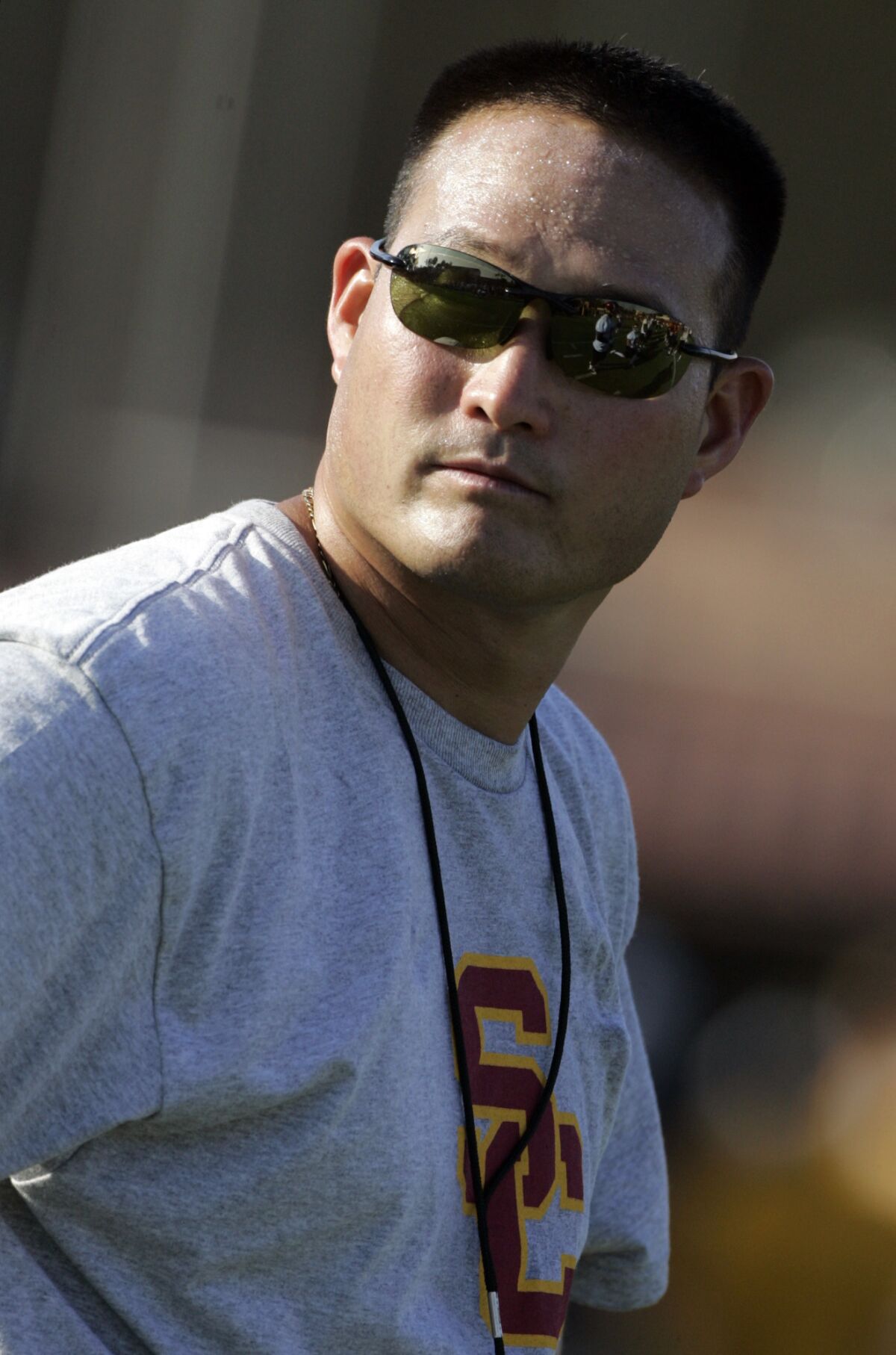 Rocky Seto was assistant coach for USC. (Lawrence K. Ho / Los Angeles Times)