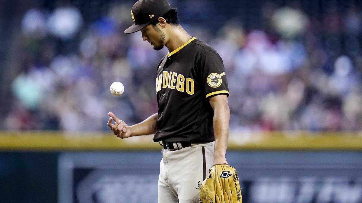 Darvish departs early with back tightness, Padres can't add on in déjà vu  loss to Diamondbacks - The San Diego Union-Tribune