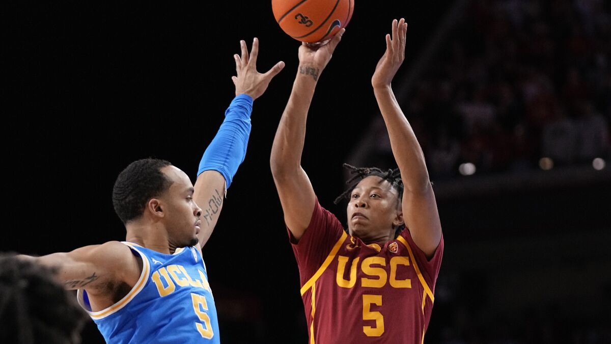 Boogie Ellis, USC make NCAA tournament case in upset over UCLA - Los  Angeles Times