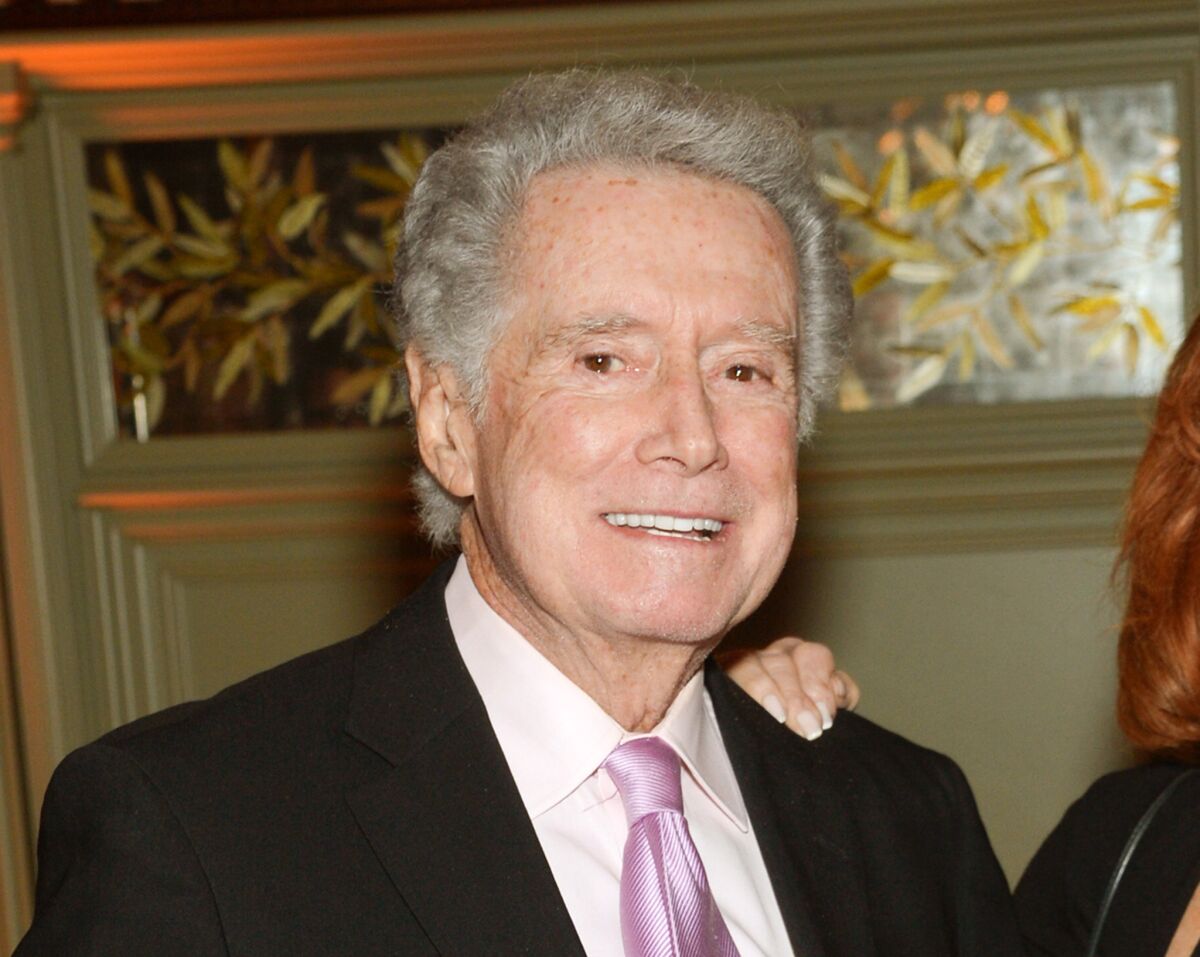 Regis Philbin ttends the "The Imitation Game" premiere party in New York on Nov. 17, 2014.